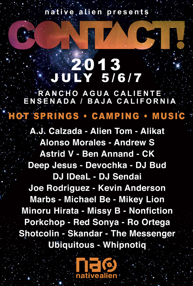 Contact 2013 DJ Lineup