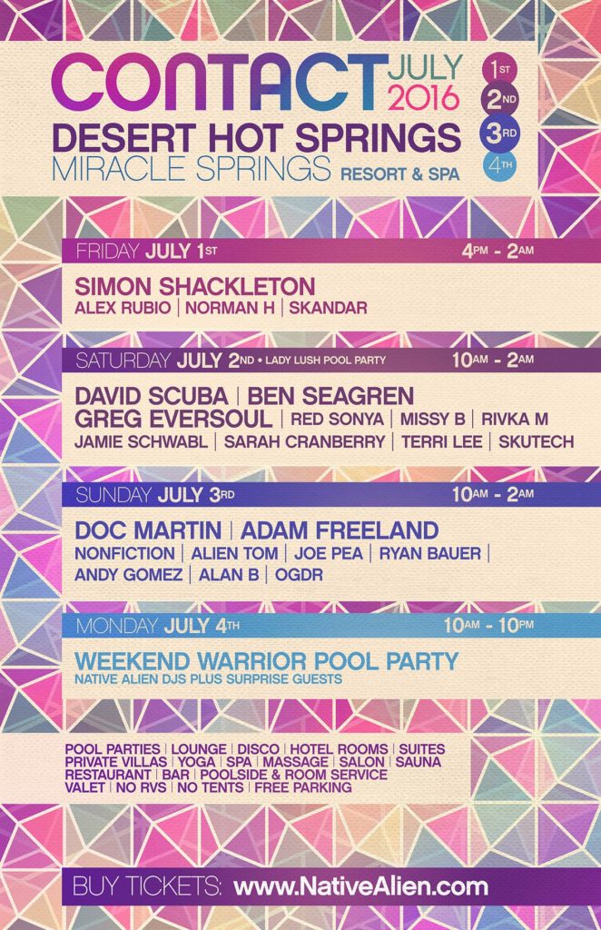 Contact 2016 Entertainment Lineup